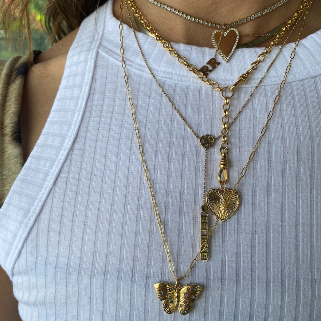 Rolo Link Chain Necklace